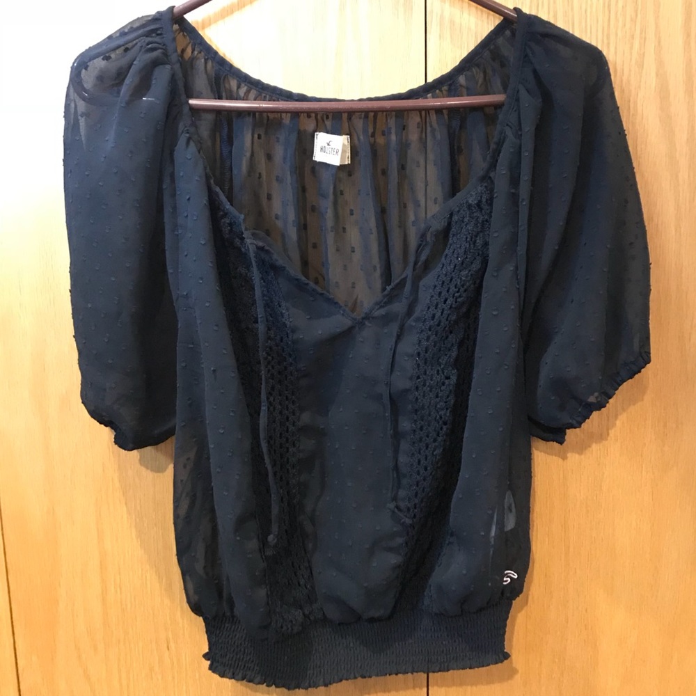 Hollister Navy Blouse